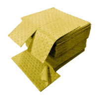 Spilfyter 41cm x 46cm Gold Chemical Heavyweight Sorbent Pads (100 ct)